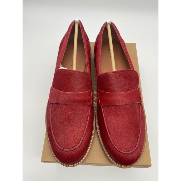 Lucky Brand Shoes - Lucky Brand Salima 2 Red Haircalf Penny Loafers Bossa Nova Womens 12M LK-SALIMA2